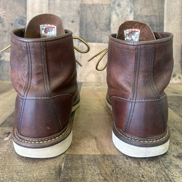 Red Wing 1907 Heritage Cooper Moc Toe Work Boots Mens 11.5 D - Picture 7 of 12